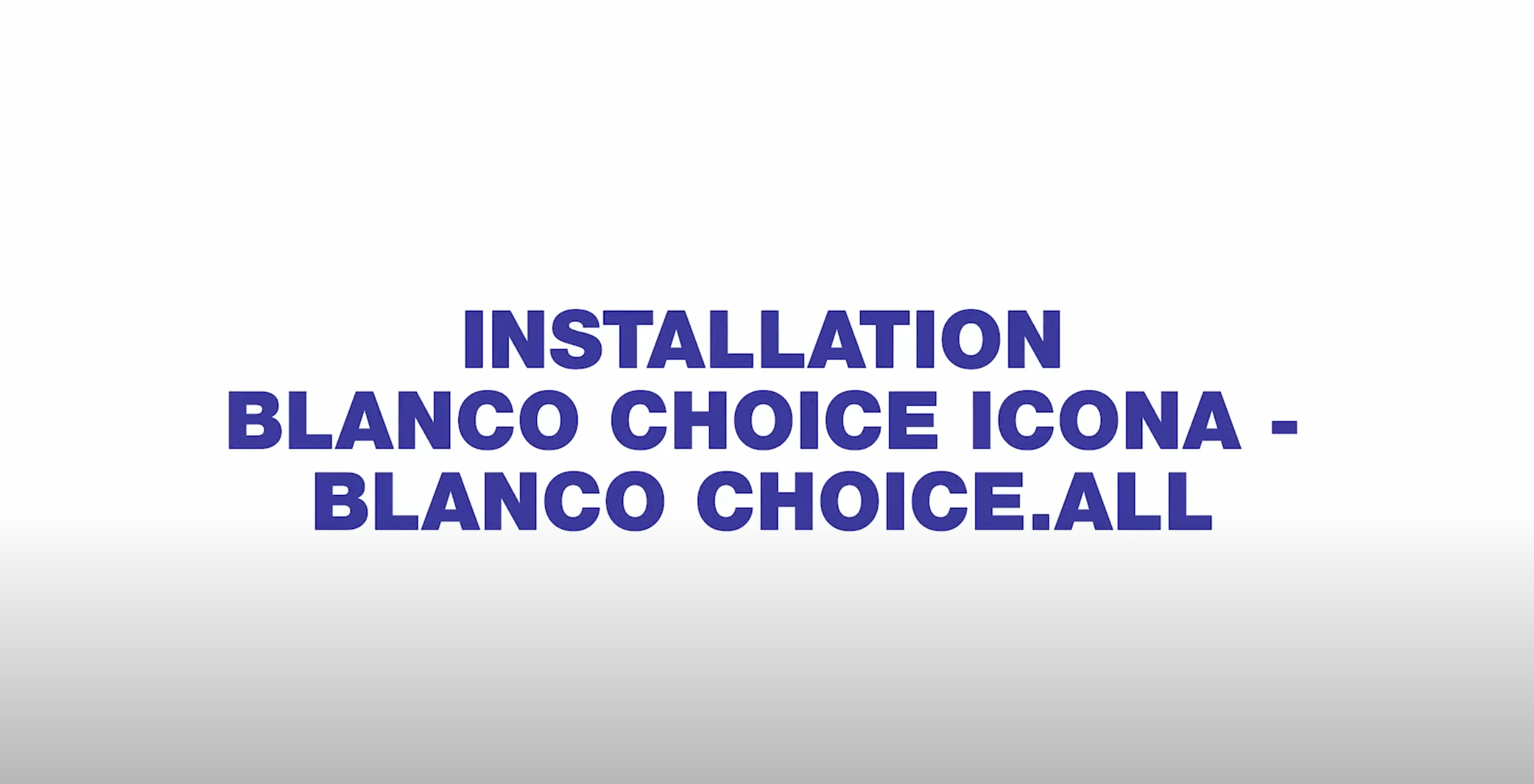 Blanco Choice.All Wasseraufbereitungseinheit für Blanco Choice Icona Blanco Choice.All Wasseraufbereitungseinheit für Blanco Choice Icona